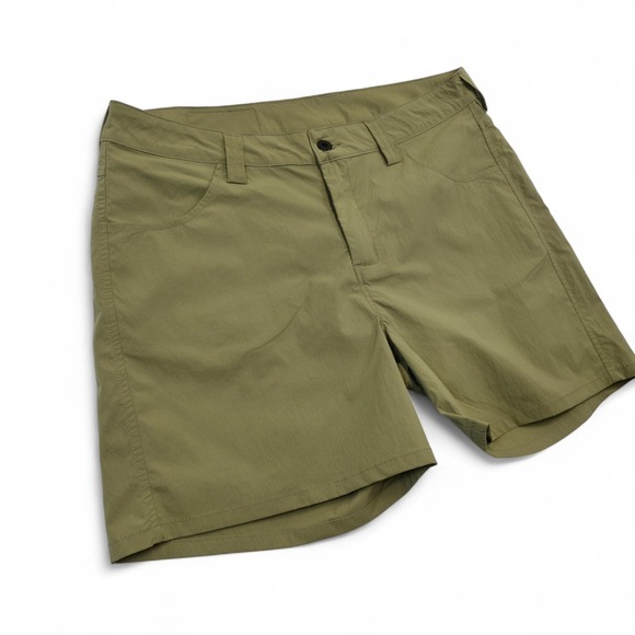 GORUCK Simple Shorts Women's Size 10 Khaki Green Outdoor Hiking USA Made - Picture 2 of 7